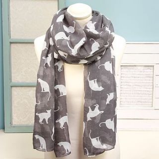 playful cats scarf by lisa angel