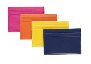 personalised leather card case by noble macmillan