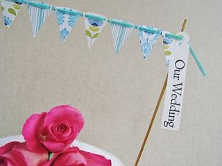 tilda cake bunting with greeting label by sew sweet violet