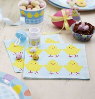 easter chick partyware by the contemporary home