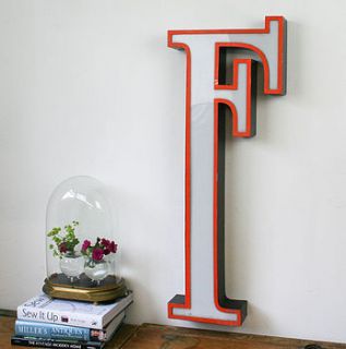 genuine vintage shop letter f by bonnie and bell