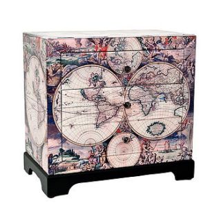 world map chest of drawers by out there interiors