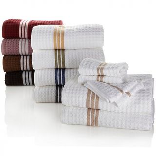 Concierge Collection Striped 100% Cotton 6 piece Towel Set