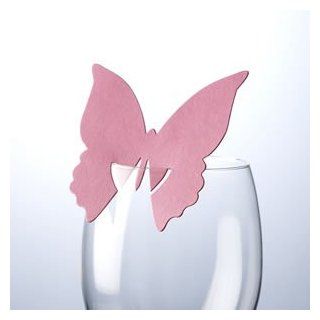 Tischkarte 10 Stck   Schmetterling fr Glas hot pink   zu allen Feierlichkeiten wie z.B.Geburtstag oder Hochzeit Spielzeug