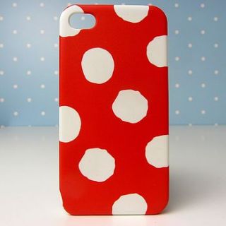 red spot iphone case by dots and spots
