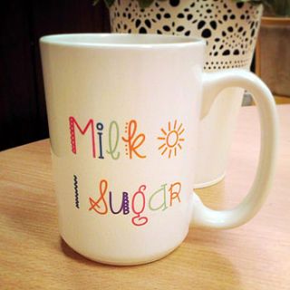 personalised 'bucket of' mug by loving luxuries