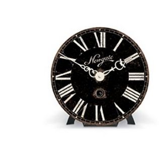 newgate pimlico mantel clock black by lytton and lily vintage home & garden