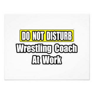 Do Not DisturbWrestling Coach At Work Custom Invites
