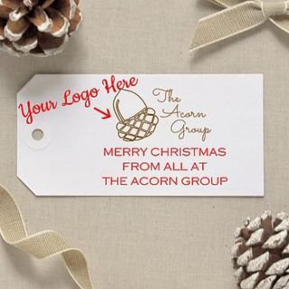 personalised corporate gift tags set of 150 by fraser & parsley