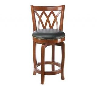Boraam Cathedral Counter Height Swivel Stool  Cherry Finish —