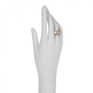 Jean Dousset 8ct Absolute™ Bezel Set Emerald Cut 3 Stone Ring