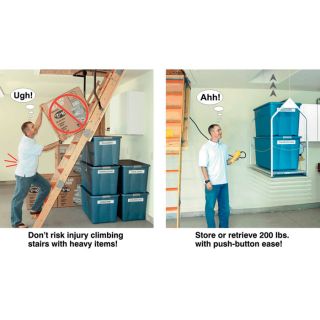 Versa Lift Storage Lift — 11–14ft. Lift, Wireless Remote Control, Model# 24WFH  Garage   Attic Storage Systems