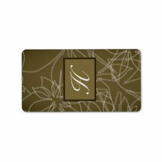 1.25"x2.75" Hershey's Miniature Autumn Floral Fall Personalized Address Label