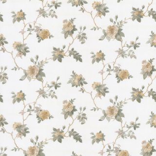 Brewster Home Fashions Satin Rose Magnolia Trail Embossed Wallpaper