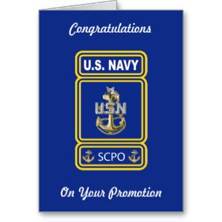 Navy Senior Chief Petty Officer Greeting Cards