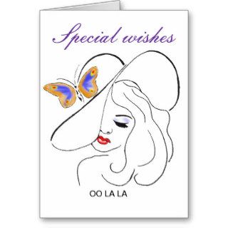 Fashion girl Greeting card