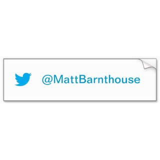 Matt Barnthouse Twitter Bumper Sticker