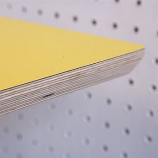 perky formica table, yellow by winter's moon