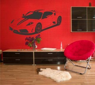 Wandtattoo Auto "Ferrari F430 Scuderia", 140x68 + Rakel von mldigitaldesign Küche & Haushalt