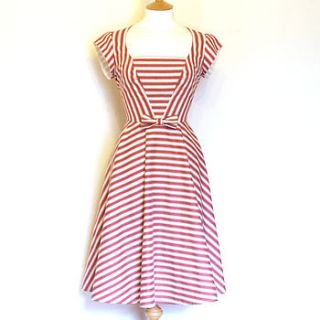 striped heidi tea dress by dig for victory