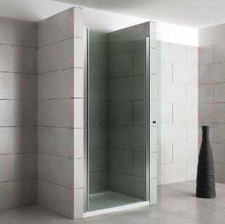 Nische Duschtür Duschkabine Dusche Duschwand Pendeltür Sicherheitsglas (ESG) Klarglas  Breiten 100cm, Höhe 195 cm   LEVIDOR Baumarkt
