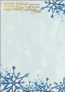 Sigel DP260 Weihnachtsbriefpapier, Winter Glance, mit Goldprgung, A4, 25 Blatt Bürobedarf & Schreibwaren