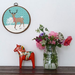 spotted deer hoop by ashley thomas