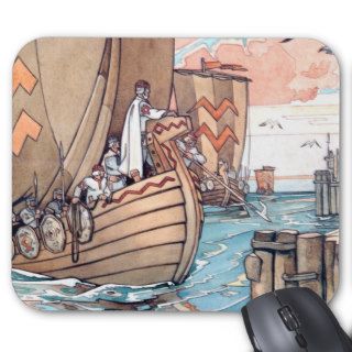 Estonian Viking Boat Mouse Pad