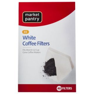 Market Pantry® White Cone #4 Coffee Filters