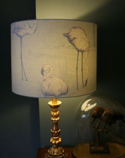 flamingo silhouette lampshade by love frankie