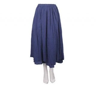 Youtopia Georgette Fully Lined Knit Ombre Tiered Skirt —