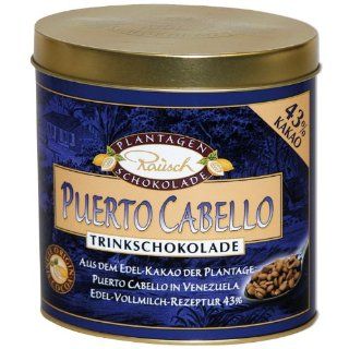 Rausch Trinkschokolade Puerto Cabello Edel Vollmilch, 250 g, Kakao 43 %, 1er Pack (1 x 250 g) Lebensmittel & Getrnke
