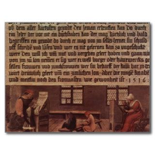 Hans Holbein  Principles of a schoolmaster Post Cards