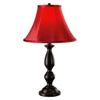 Home Source Modern Table Lamp   Black/Red (Small )