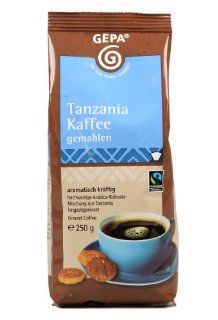 GEPA Tanzania Kaffee, 4er Pack (4 x 250 g Packung) Lebensmittel & Getrnke