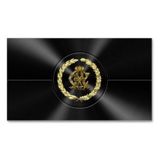 [154] AC & CA Monogram [Gold] Business Card Template