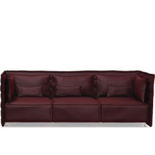 Vitra Alcove Plume Three Seater Sofa with Armrest Cushion Set