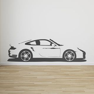 sports car vinyl wall sticker by oakdene designs