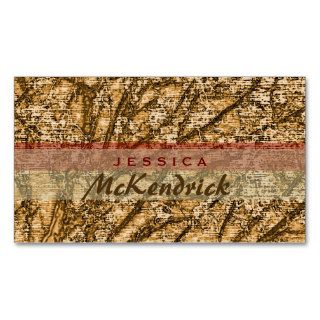 Abstract Tree Print Business Card Template