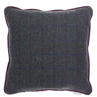 tweed cushion by the estate yard