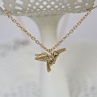 humming bird necklace or bracelet by junk jewels