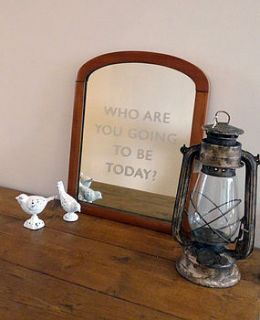 vintage etched mirror by lime lace