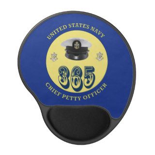 US Navy Chiefs Hat 365 Shield Gel Mouse Mats