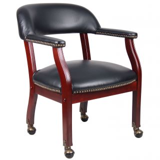 Boss Wheeled Captains Guest Arm Chair