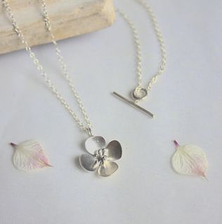 flower necklace by yume jewellery