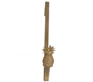 Williamsburg 18 1/4Pineappl Wreath Hanger with Antique Gold Finish —