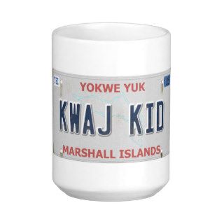 Kwaj Kid Vanity License Plate Coffee Mug