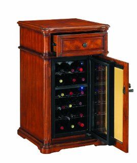 Avalon Wine Cabinet in Premium Pecan Cherry DC1170C253 1827   Wood Wine Cooler Refrigerator
