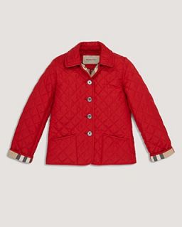 Burberry Girls' Mini "Westbury" Quilted Jacket   Sizes 4 14's