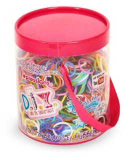 Expressions Girl / D.I.Y. 1200 piece Rainbow Color Latex free Rubber Band Bracelet Refill Loom Pack Toys & Games